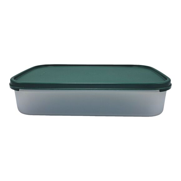 Tupperware Modular Mates Rectangle Storage Container 8.5 Cup #1608 Green Seal - Picture 2 of 2